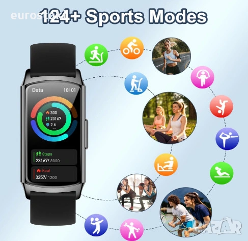 Смарт гривна H29, дамски смарт часовник, фитнес тракер с функция за телефон, монитор на здраве, IP68, снимка 5 - Смарт гривни - 53155996