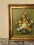 Страхотен антикварен белгийски натюрморт масло платно автор , снимка 5