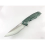 Сгъваем автоматичен джобен нож със зелена алуминиева дръжка, снимка 4