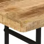 vidaXL Конзолна маса, 112x36x76 cм, мангово дърво масив и желязо, снимка 4