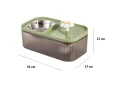 Фонтан за котки с купа за храна 2в1 LY-429-Green USB Поилка и хранилка за животни диспенсър за вода, снимка 10