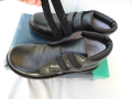 Детски кожени боти черни обувки с лепки POD Footwear НОВИ (35), снимка 6