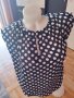 Блузка в тъмно синьо на бели точки, снимка 3