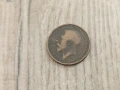 Монета 1923 Великобритания 1/2 Half Penny King George V, снимка 4