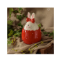 Великденски буркан за сладки Mercado Trade, Яйце, Червено зайче, снимка 1 - Кутии за храна - 44600301