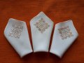 Разнообразни ръчно бродирани копринени кърпички с български шевици, снимка 6