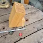 масивен дървен блок за ножове, снимка 1