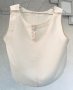 Потник/топ  кроп 100% коприна, екрю, снимка 10