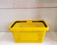 ПРОМО!!!Пластмасова кошница за пазаруване - жълта 22л, търговско оборудване!, снимка 3