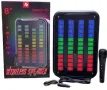 Мултифункционална караоке светеща тонколона с мощен звук и безжичен микрофон, снимка 2