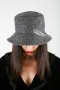 Зимна Дамска Шапка Bucket hat Michele - Сива, снимка 1