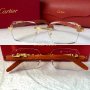 Cartier висок клас слънчеви очила Мъжки Дамски слънчеви с дървени дръжки, снимка 4