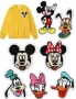 Мики Маус Мини Маус Доналд Дейзи Гуфи Плуто апликация нашивка за дреха дрехи самозалепваща лепенка, снимка 3