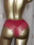 Hunkemoller S/M Червена дантелена изрязана бикина , снимка 5