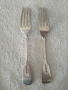 Две стари посребрени вилици. Край на 19 век. Англия. С щампа., снимка 4