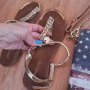 PRIMADONNA collection,  y not/ чанта и сандали със златисти вериги , снимка 3