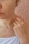 Сребърни обеци със сапфир или рубин, снимка 3
