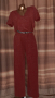ТREND ONE L/ХХL  Червен брокатен гащеризон с къс ръкав , снимка 8