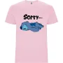 Нова детска тениска със Стич - Sorry (Stitch) в розов цвят, снимка 1