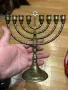 стар еврейски свещник ханукия, снимка 1