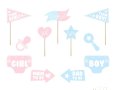 11 Аксесоари разпознаване разкриване пола бебето момиче момче Boy or Girl gender party парти props, снимка 2