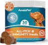 AmeizPet Лакомства за кучета за сърбяща кожа и подкрепа на имунитета, 30 меки лакомства, 67,5 g