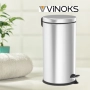 Кофа за смет с педал Vinoks 3/5/8/12/16/20л., инокс, снимка 1