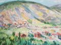 Иван ХАЛАЧЕВ 1902-1974 голям красив пейзаж с маслени бои, снимка 5