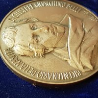 Италианска сребърна монета медал Джузепе Джоакино Бели, снимка 6 - Нумизматика и бонистика - 41482688