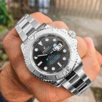 Мъжки луксозен часовник Rolex Yacht-Master Platinum 126622 сребро, снимка 3 - Мъжки - 41632881