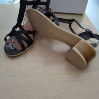 НАМАЛЕНИЕ-Дамски сандали естествена кожа м. 760 черни, снимка 6 - Сандали - 41061904