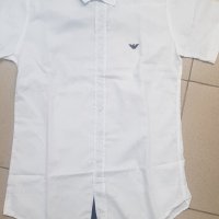 Продавам бяла мъжка риза Армани, снимка 1 - Ризи - 41489214