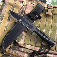 Тактически нож Columbia BLACK TACTICAL за самозащита лов 30,5см, снимка 4 - Ловно оръжие - 44809760