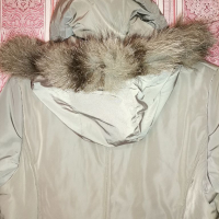 Уникално Италиянско палто с качулка от лисица, снимка 1 - Палта, манта - 36198840