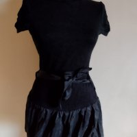 Спортно елегантна черна рокля , снимка 1 - Рокли - 34205316