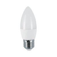 Лампа свещ, LED, клас G, цокъл E27, 220V, 6W, 4000K, снимка 1 - Крушки - 42617564
