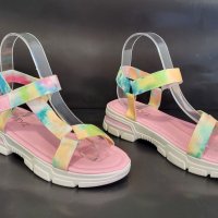 Цветни дамски сандали , снимка 4 - Сандали - 41477447