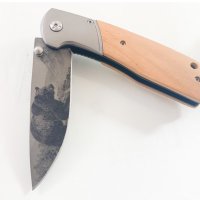Сгъваем автоматичен нож с гравирана мечка на острието модел CM97, снимка 7 - Ножове - 40777962