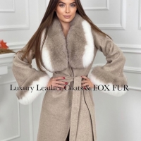 Дамски палта от кашмир, вълна и естествен косъм от лисица, снимка 3 - Палта, манта - 36041253