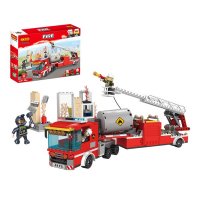 Конструктор Cogo 4175 пожарен камион, снимка 1 - Конструктори - 36012862