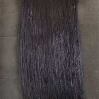 100% Естествена коса на треси с клипси 55 см, снимка 3 - Аксесоари за коса - 44166801