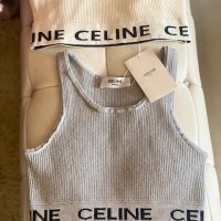 Селин топ*CELINE STRIPED MESH SPORTS BRA, снимка 8 - Корсети, бюстиета, топове - 42364592