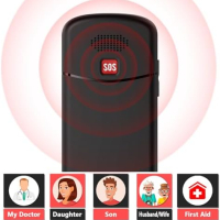 Нов Мобилен телефон с големи бутони за възрастни Отключен SOS бутон, снимка 3 - Други - 44583162