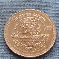 Монета 1 долар Червена река Канада губернатор Едуард Щтрайер 30403, снимка 4 - Нумизматика и бонистика - 42725759