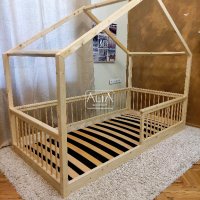 Легло къщичка | модел: "РАДИ" | ALIA WoodCraft - Детски легла Монтесори, снимка 3 - Мебели за детската стая - 41981847