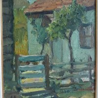 Данаил Дечев 1891-1962 Созопол маслена картина + Сертификат, снимка 2 - Картини - 28416587