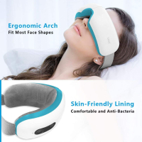 Breo iSee 3S електрически масажор за очи с музика за въздушно налягане вибрация термо компресия, снимка 7 - Козметика за лице - 44827839