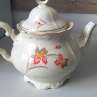 Немски порцеланов чайник Bavaria, снимка 3 - Антикварни и старинни предмети - 44213717