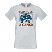 Мъжка тениска Born To Be A Gamer, снимка 4 - Тениски - 36193102