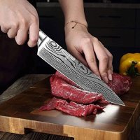 Нов Професионален остър кухненски нож 8 инча/Подарък Домакинство , снимка 7 - Други - 41587365